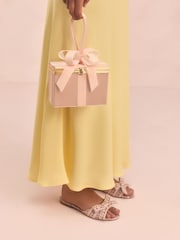 Dorado champán - Tabitha Simmons x Next Present Bow Bag - Imagen 7 de 8
