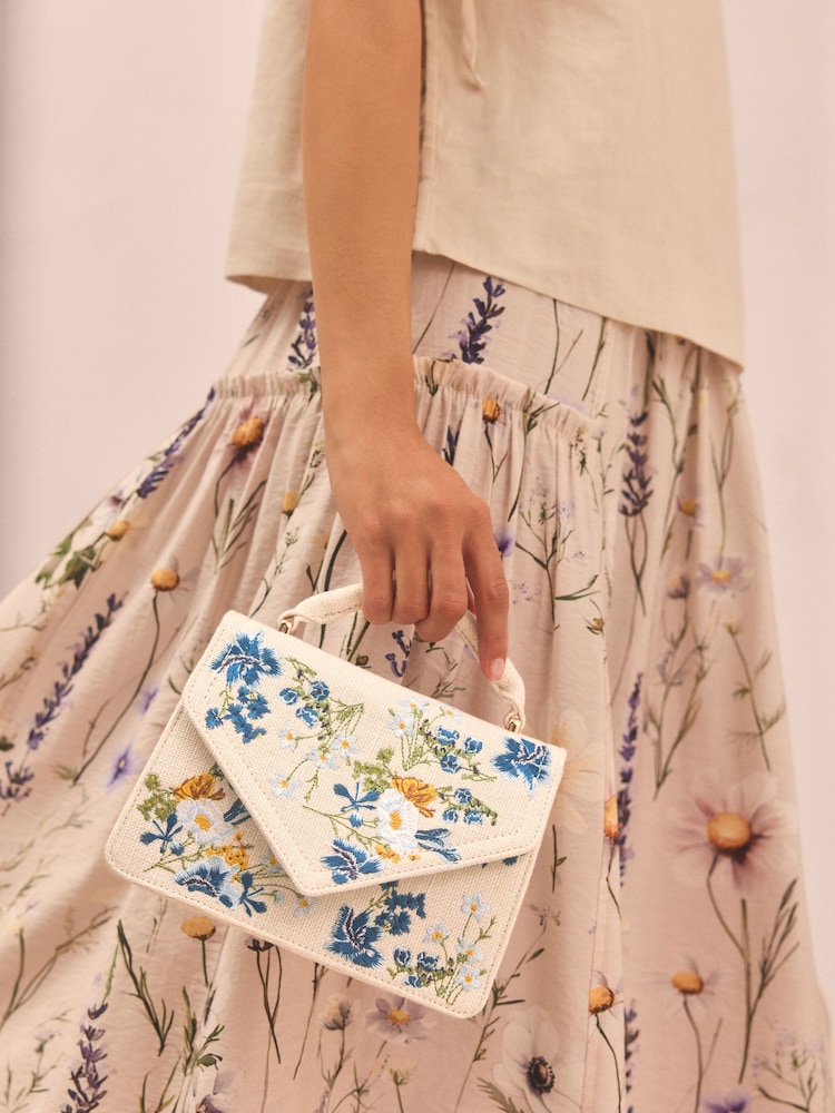 The Claudia Floral Tabitha Simmons x Next Mini Hand Held Bag - Image 1 of 9