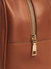 The Betsey Tan Brown Tabitha Simmons x Next Leather Bowler Bag - Image 11 of 13