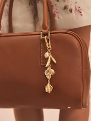 The Betsey Tan Brown Tabitha Simmons x Next Leather Bowler Bag - Image 4 of 13