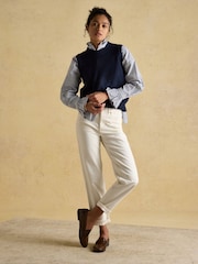 Joules Holly Navy Knitted Vest - Image 3 of 6