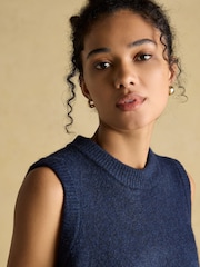 Joules Holly Navy Knitted Vest - Image 4 of 6