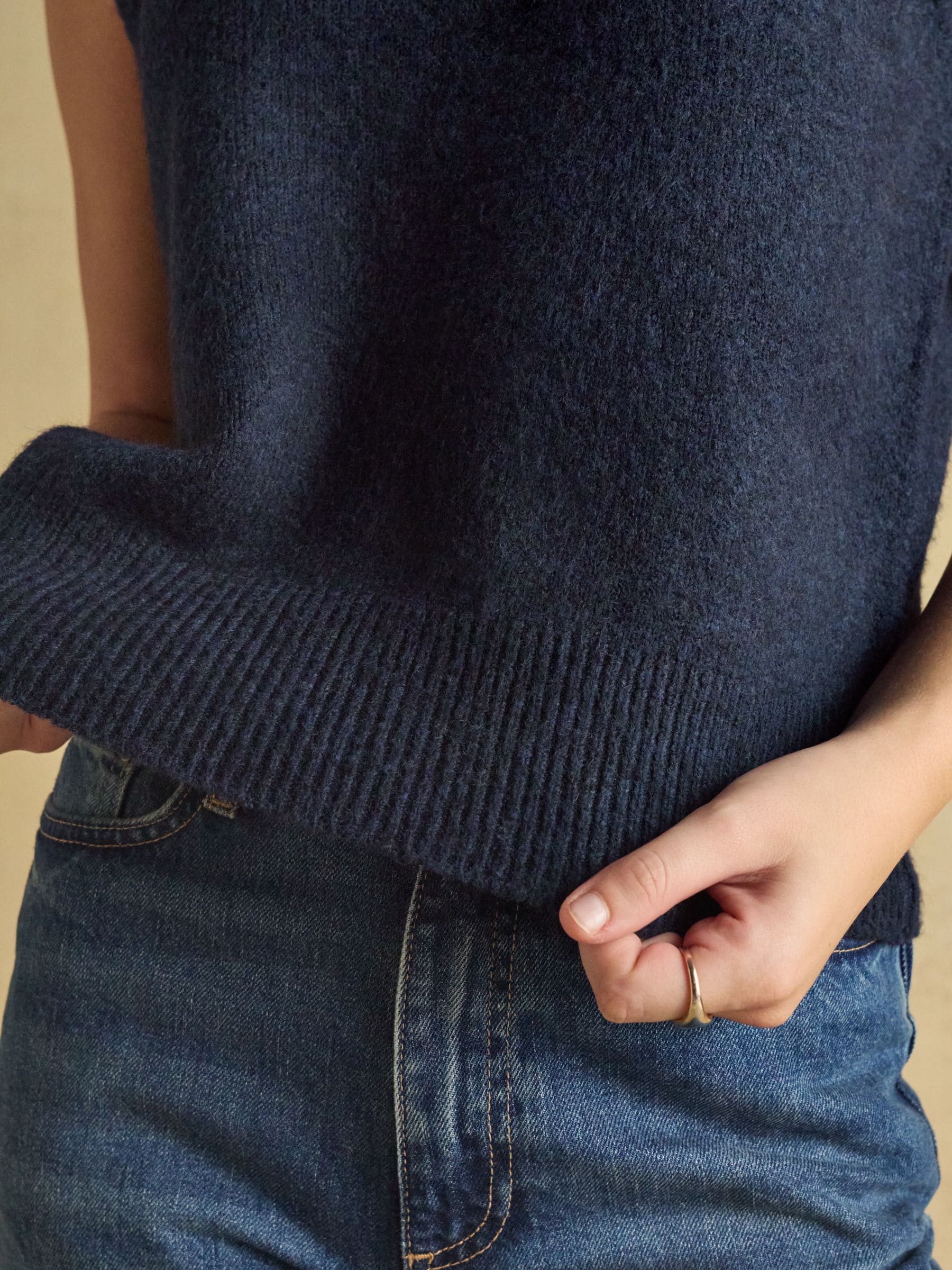 Buy Joules Holly Navy Knitted Vest from Next Romania