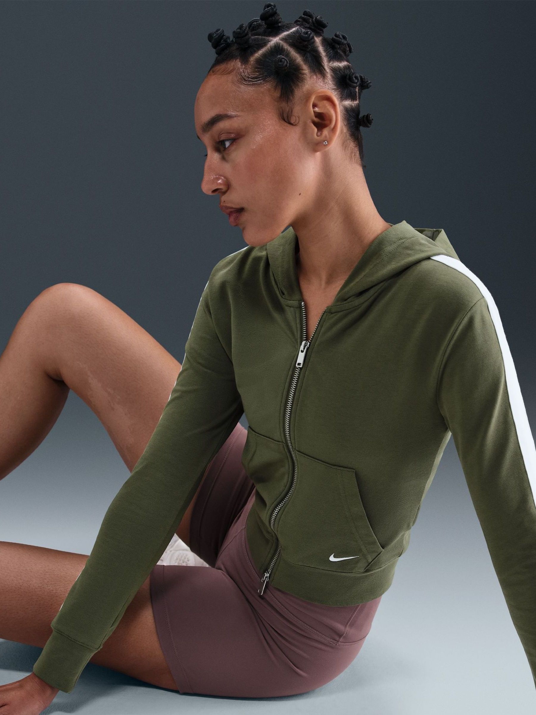 nike womens colour block hoodie