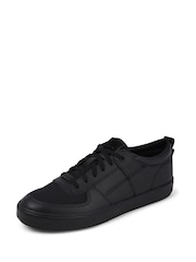 Kickers Black Tovni Lo Mix Mesh Shoes - Image 3 of 8