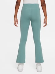 Nike Cannon Blue High Waisted Flared Leggings - Image 3 of 5