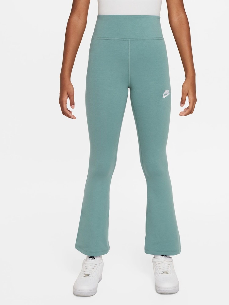 Nike Cannon Blue High Waisted Flared Leggings - Image 5 of 5