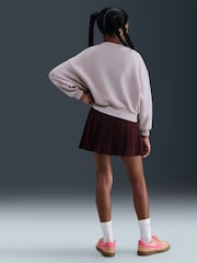Nike Platinum Lilac Club Fleece Boxy Crewneck Sweatshirt - Image 4 of 5