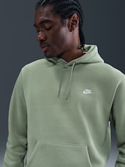 Nike Green Club Pull Over Hoodie - Image 3 of 5