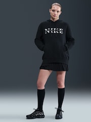Nike Black Oversized Phoenix Fleece Graphic Logo Hoodie - Image 1 of 5