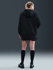 Nike Black Oversized Phoenix Fleece Graphic Logo Hoodie - Image 2 of 5