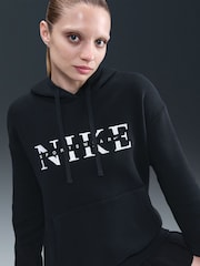 Nike Black Oversized Phoenix Fleece Graphic Logo Hoodie - Image 3 of 5