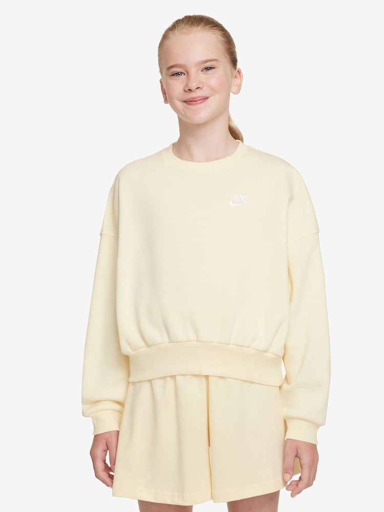 Nike Soft Pearl Club Fleece Boxy Crewneck Sweatshirt - Image 1 of 3