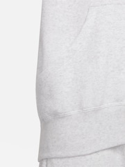 Birch Grey - Sudadera deportiva oversize de polar con capucha y minilogo Phoenix de Nike - Imagen 8 de 10