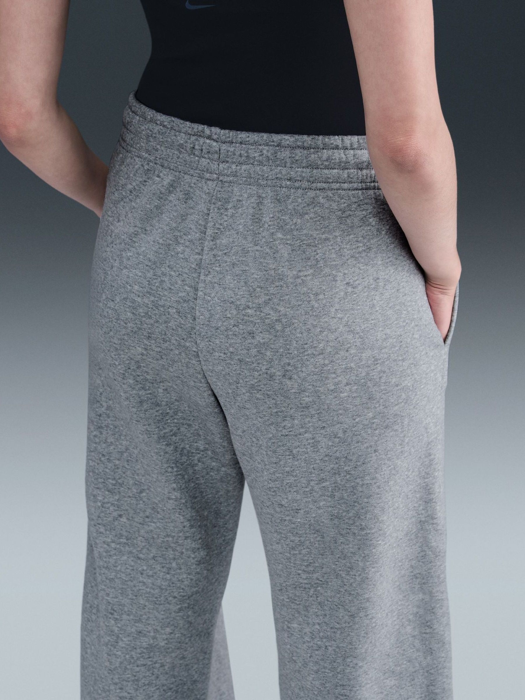 grey nike wide leg joggers
