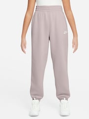 Nike Platinum Lilac Oversized Club Fleece Joggers - Image 1 of 3
