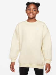 zartes Perlendesign - Nike Club Oversize-Sweatshirt aus Fleece - Bild 1 von 3