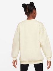 zartes Perlendesign - Nike Club Oversize-Sweatshirt aus Fleece - Bild 2 von 3