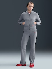 Nike Dark Grey Heather High Wiasted Fold Over Leggings - Image 1 of 6