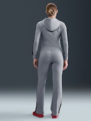 Nike Dark Grey Heather High Wiasted Fold Over Leggings - Image 2 of 6