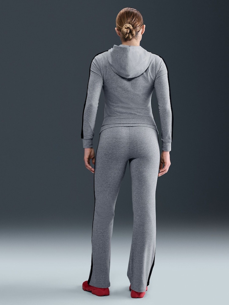 Nike Dark Grey Heather High Wiasted Fold Over Leggings - Image 2 of 6 Nike Dark Grey Heather High Wiasted Fold Over Leggings - Image 2 of 6