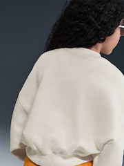 Sail Cream - Nike Trend Fleece Cropped Crew Sweat Top - Bild 4 von 5