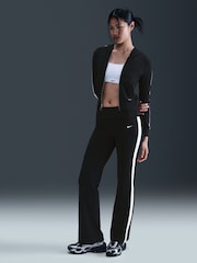 Nike Black High Wiasted Fold Over Leggings - Image 1 of 7