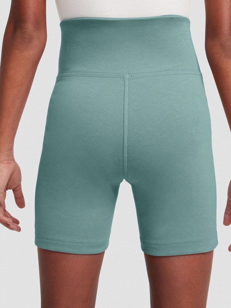 Nike Cannon Blue 5 Inch High Waisted Bike Shorts - Image 2 of 3 Nike Cannon Blue 5 Inch High Waisted Bike Shorts - Image 2 of 3