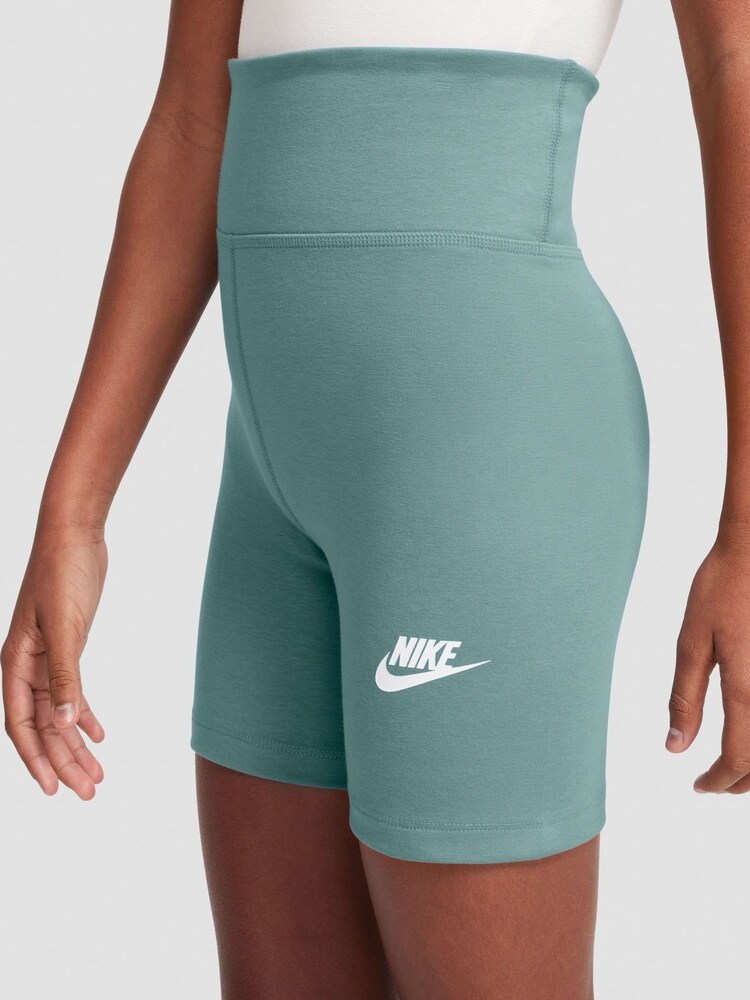 Nike Cannon Blue 5 Inch High Waisted Bike Shorts - Image 3 of 3 Nike Cannon Blue 5 Inch High Waisted Bike Shorts - Image 3 of 3