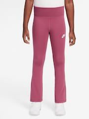 Nike Beet Pink High Waisted Flared Leggings - Image 4 of 5
