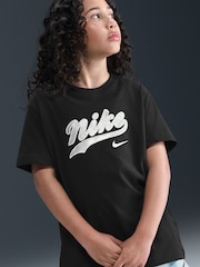 Nike Black Boyfriend Fit Trend T-Shirt - Image 3 of 5