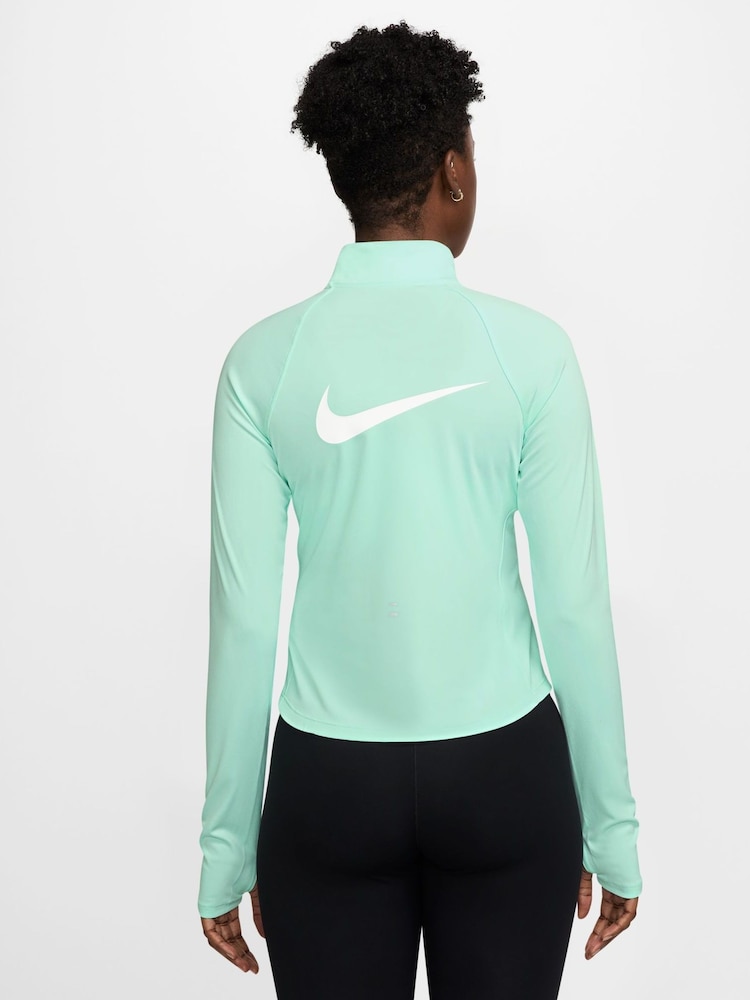 Nike Mint Foam Tempo Swoosh Dri-FIT 1/2 Zip Running Top - Image 2 of 4