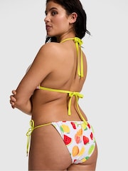Victoria's Secret PINK White Fruit Cheeky Tie Side Charm Bikini Bottoms - Image 2 of 2