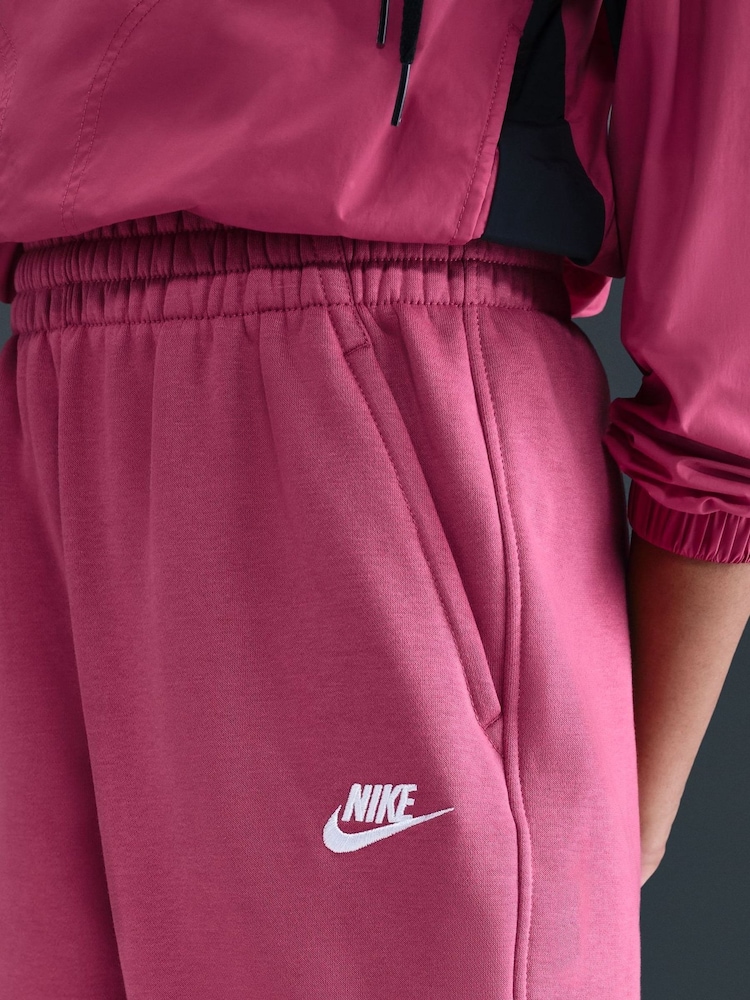 Nike Beet Pink Oversized Club Fleece Joggers - Image 5 of 5 Nike Beet Pink Oversized Club Fleece Joggers - Image 5 of 5