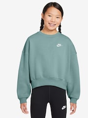 Nike Cannon Blue Club Fleece Boxy Crewneck Sweatshirt - Image 1 of 3