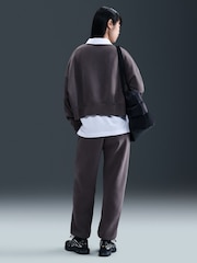 Nike Black Sportswear Phoenix Fleece Womens High Waisted Oversized Joggers - Image 2 of 5