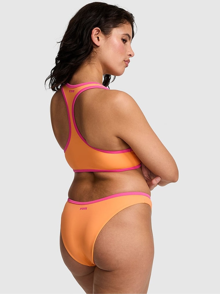 Victoria's Secret PINK Vitamin C Orange Halter Plunge Bikini Top - Image 2 of 3
