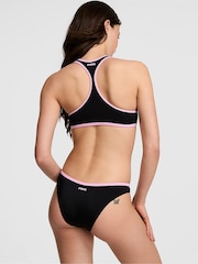 Victoria's Secret PINK Black Halter Plunge Bikini Top - Image 2 of 3