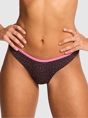 Victoria's Secret PINK Brown Leopard Brazilian Bikini Bottoms - Image 1 of 4