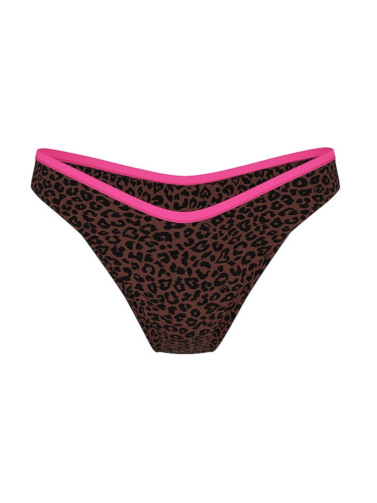 Victoria's Secret PINK Brown Leopard Brazilian Bikini Bottoms - Image 4 of 4