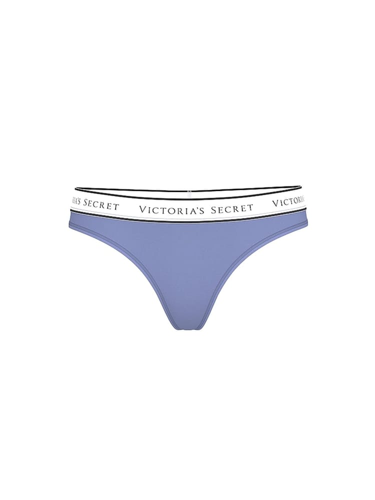 Victoria's Secret Smokey Blue Thong Knickers - Image 1 of 1