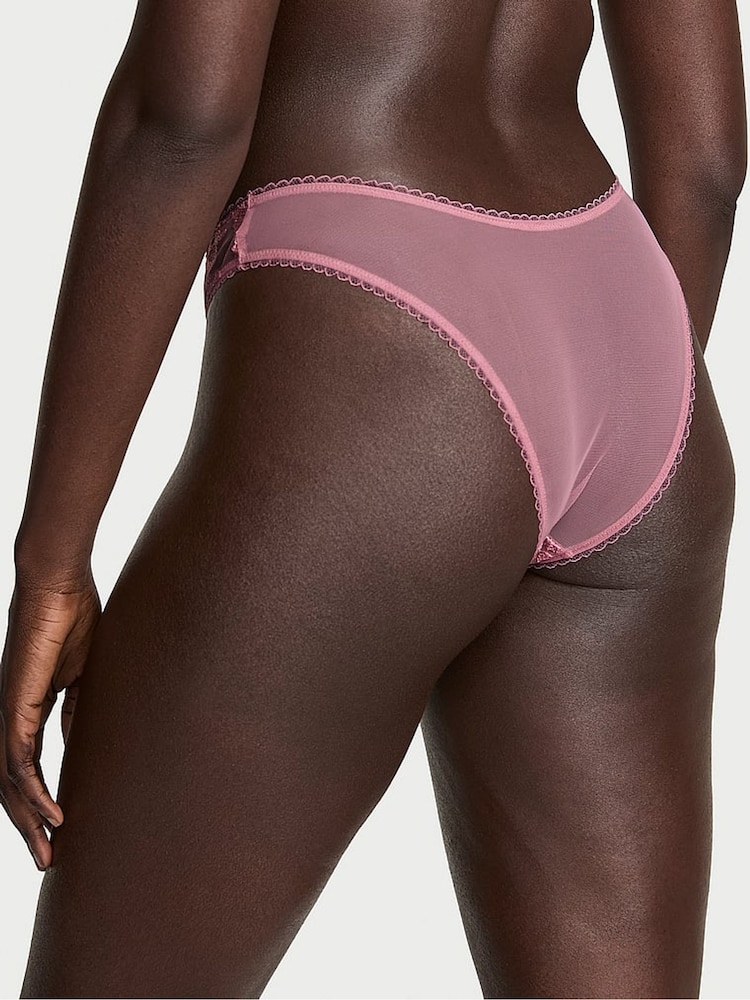 Victoria's Secret Pink Rose Brazilian Blossom Embroidery Knickers - Image 2 of 3