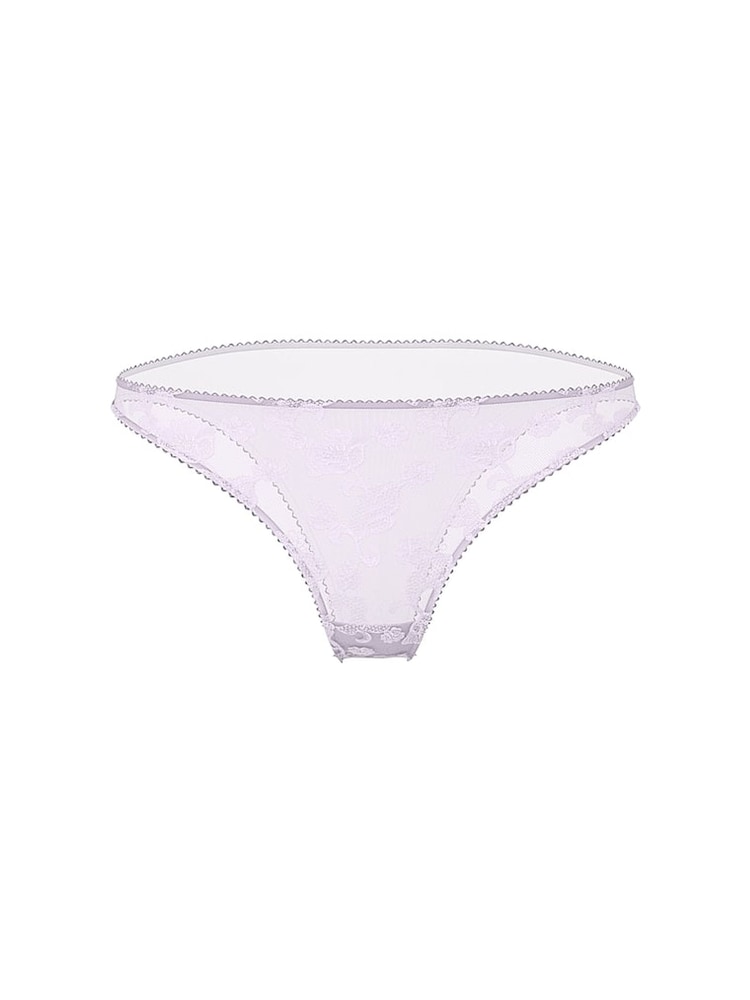 Victoria's Secret Delicate Violet Purple Brazilian Blossom Embroidery Knickers - Image 4 of 4