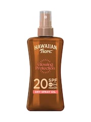 Hawaiian Tropic Glowing Protection Dry Oil Spray SPF20 200ml - Image 1 of 5