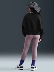 Schwarz - Nike Trend Fleece Cropped Crew Sweat Top - Bild 2 von 5