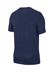 Nike Blue Icon Futura T-Shirt - Image 10 of 10