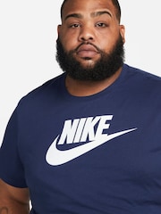Nike Blue Icon Futura T-Shirt - Image 7 of 10