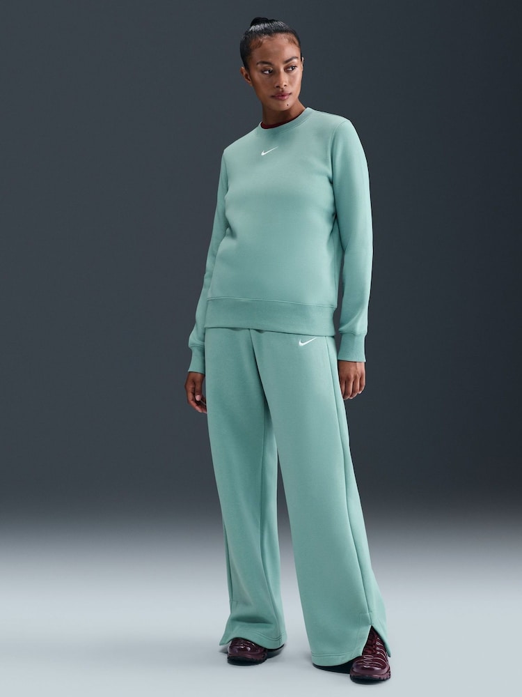 Nike Black Womens Sportswear Phoenix Fleece High-Waisted Joggers - Image 1 of 5