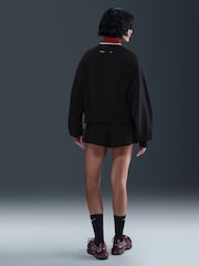 Nike Black Phoenix Fleece Graphic Print Logo Sweatshirt - Image 2 of 10