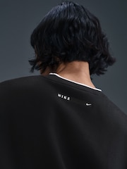 Nike Black Phoenix Fleece Graphic Print Logo Sweatshirt - Image 4 of 10